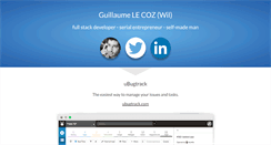 Desktop Screenshot of guillaumelecoz.com