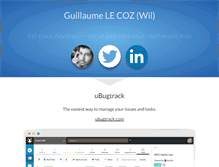 Tablet Screenshot of guillaumelecoz.com